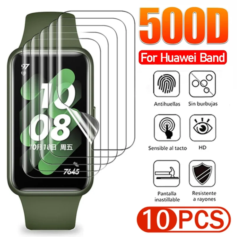 

For Huawei Band 8 7 6 Band6 Band7 Soft Hydrogel Film Smart Wristband HD Protective Screen Protector For Honor Band 6 Not Glass