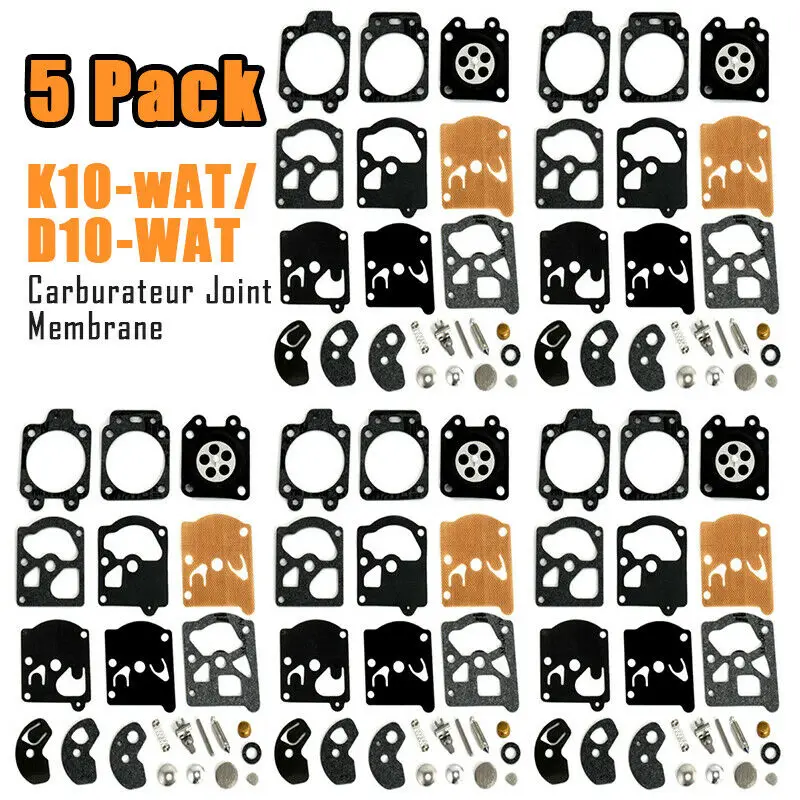 Rosso) 10 set di kit di riparazione carburatore, guarnizione e
