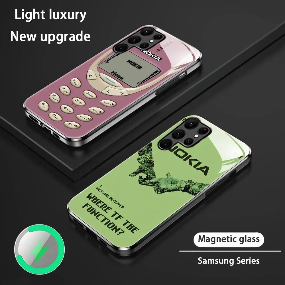 Premium Magnetic Glass Phone Case - Cool Design by N-Nokiaes-s Brand