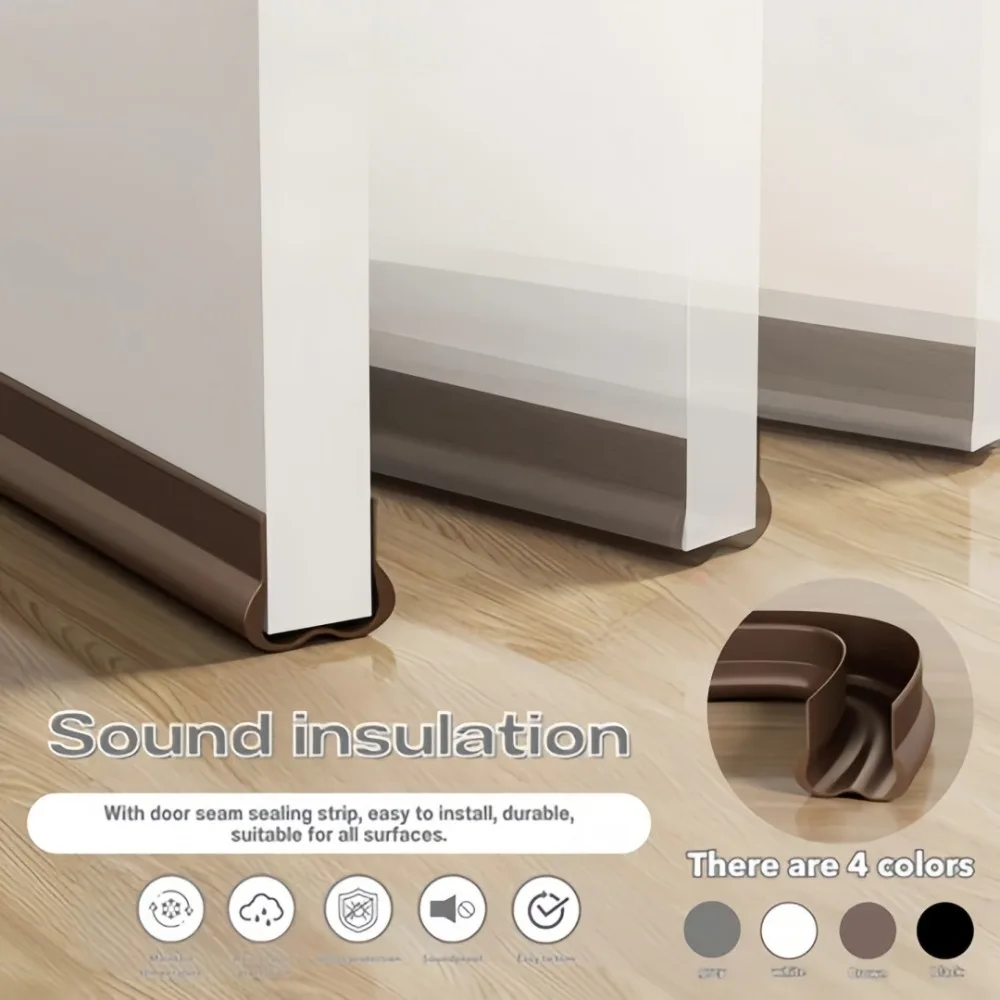 Flexible 93CM Door Bottom Sealing Strip - Insect-Proof, Windproof, Dustproof, Light-Blocking, Soundproof Protection