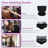 1800W Professional Hair Dryer Powerful Hair Care Strong Wind Blower Constant Temperature Collecting  Air Comb Nozzle Gear 6
