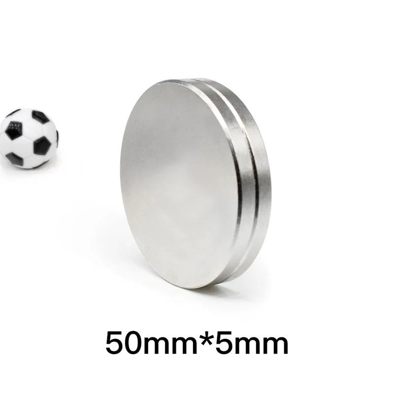 강력한 자석 디스크, 벌크 라운드 네오디뮴 자석, N35 대형 디스크 자석, 50x5mm, 50x5mm, 1  10 개