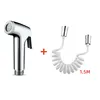 Handheld Water Toilet Bidet Sprayer Flexible Spring Shower head Hose tube Telephone Line soft Hoses bathroom Accessories 1