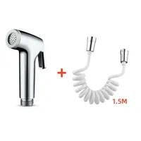 Handheld Water Toilet Bidet Sprayer Flexible Spring Shower head Hose tube Telephone Line soft Hoses bathroom Accessories 1