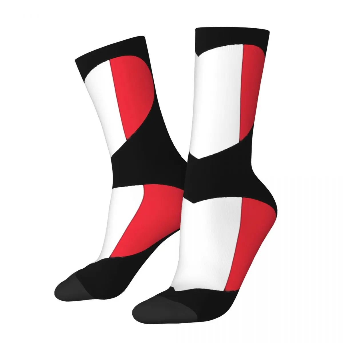 French Flag Heart-shaped Men Women Socks Motion Beautiful Spring, Summer, Autumn, and Winter Dressing Gifts men women socks motion beautiful spring summer autumn and winter dressing gifts