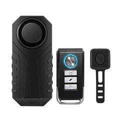 Wireless Motorcycle and Bike Anti - Theft Alarm with Remote Control - 113dB Waterproof Security System (Set C)