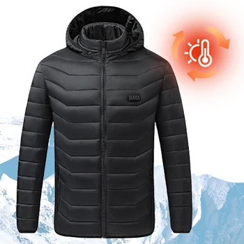 21 Areas Heated Jacket Men Camping Heated Clothing Ski Thermal Clothing for Outdoor Hunting Hiking Camping Skiing 1