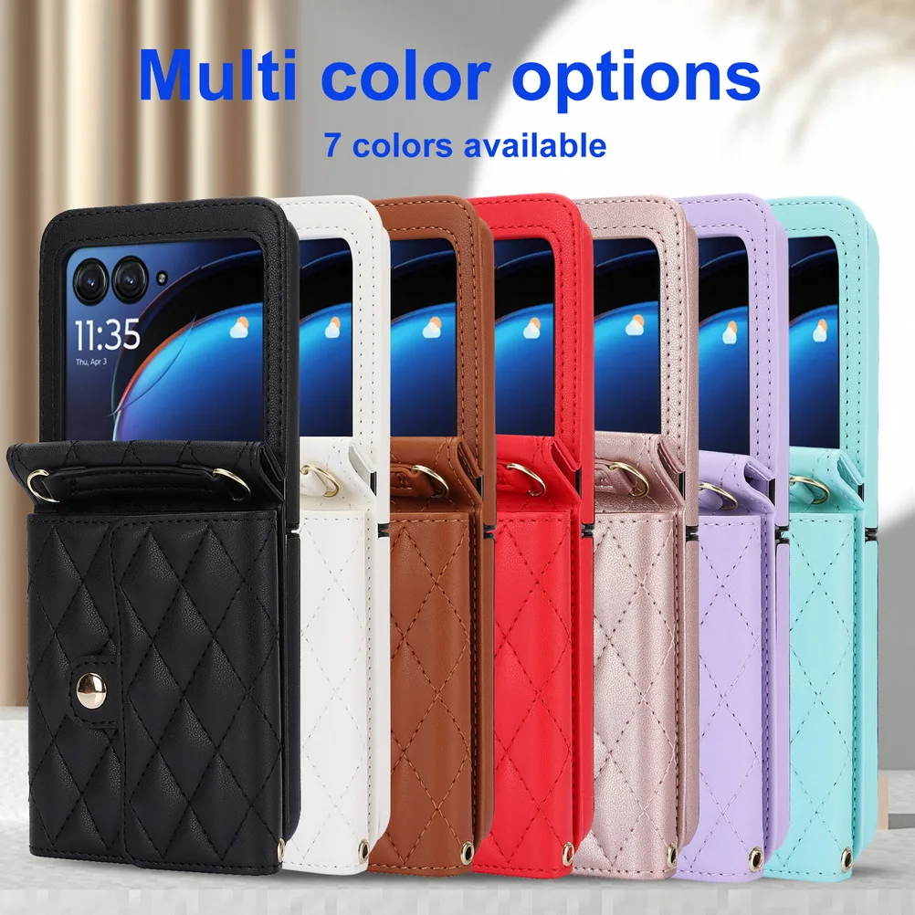 Sleek Cardholder Wallet Case with Long Lanyard Strap