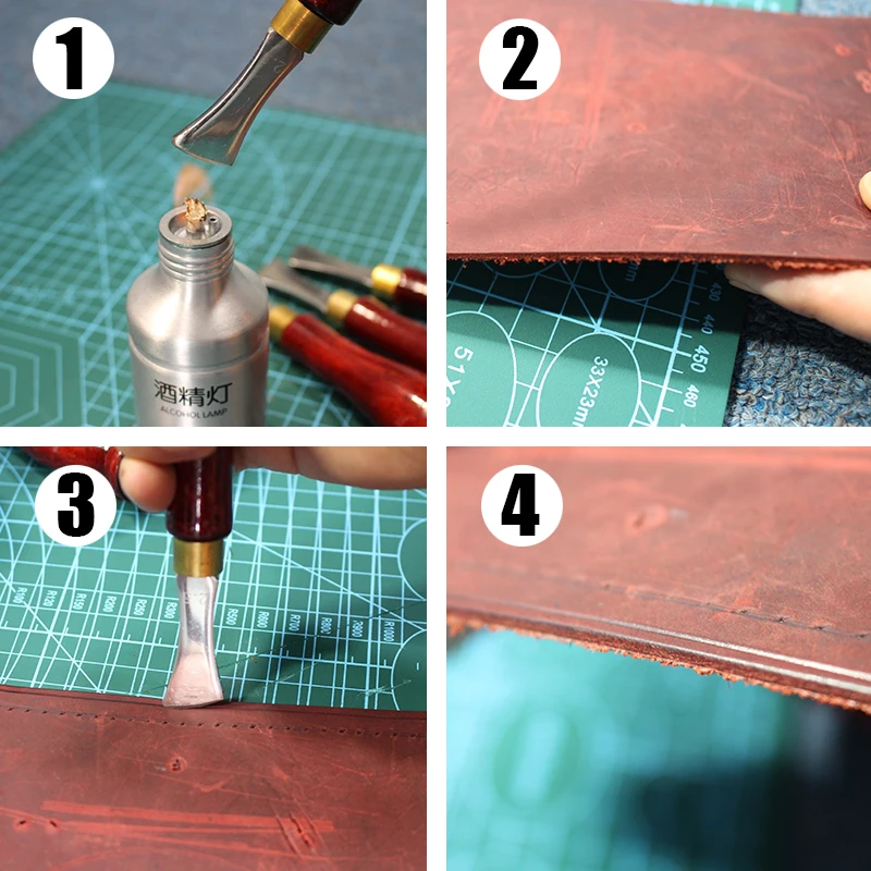 1PCS Leather Shallow Slot Edge Lineer Edge Device Creaser Stainless Steel Leather Crimping Working Tools DIY Craft leather craft tool kit,leather craft tool,leather craft tools,leather tools