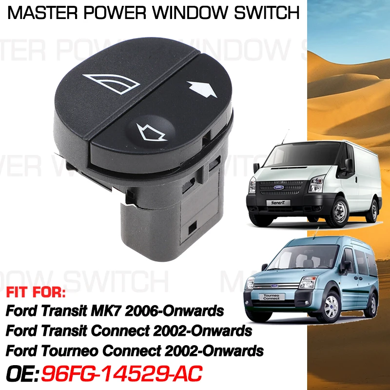 Muslimcar Power Window Switch Master Panel 7 Pin Per Ford Transit Mk7 Ford Transit Connect Ford Tourneo Connect 1107243