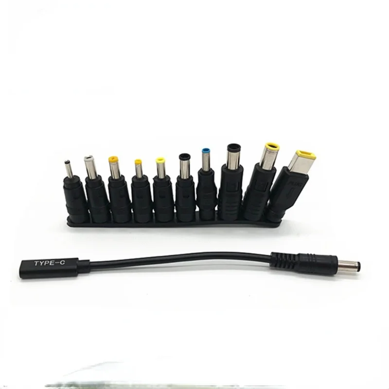 

1set Universal for Notebook Laptop DC Power Charger Supply Adapter Tips Connector Jack to Plug Charging