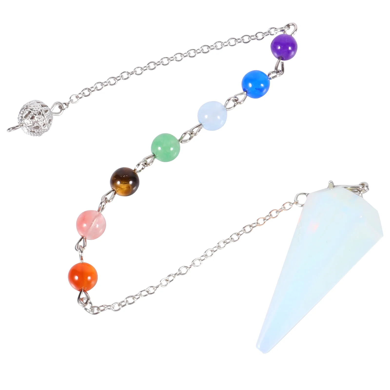 

Hexagonal Pendulum Pendants Pendants Chakra Gemstone Pendants Gemstones Jewelry Pendulum Pointed Stone Chain for