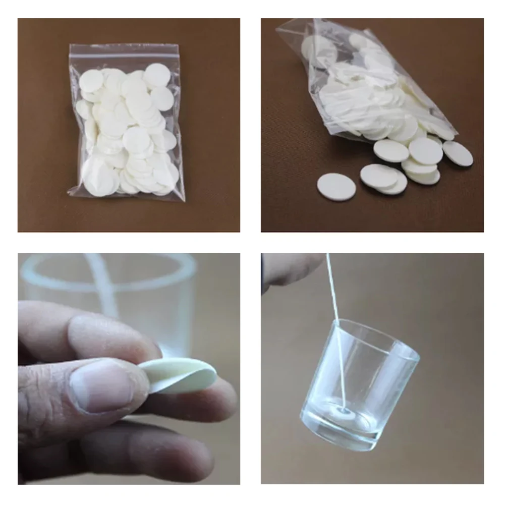 20Pcs Candle Wicks Stickers, 20mm Double- Foam Adhesive Glue Dots Wick DIY halloween Candle Making For Party Supplies