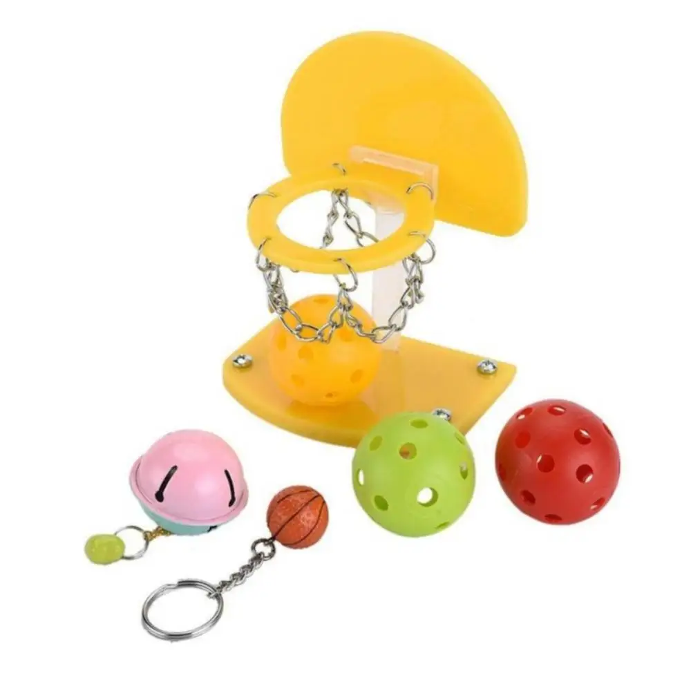 Toy Mini Parrot Toy Basketball Stands Hoop Pet Bird Parrot Toys Parakeet Budgie Cockatiel