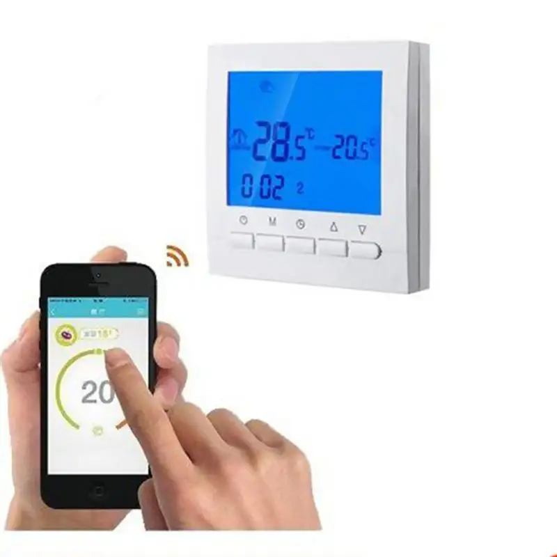 termostato de calefacción inalámbrico Zunate WiFi Termostato de Pared Digital Control de la aplicación termostato programable Inteligente inalámbrico