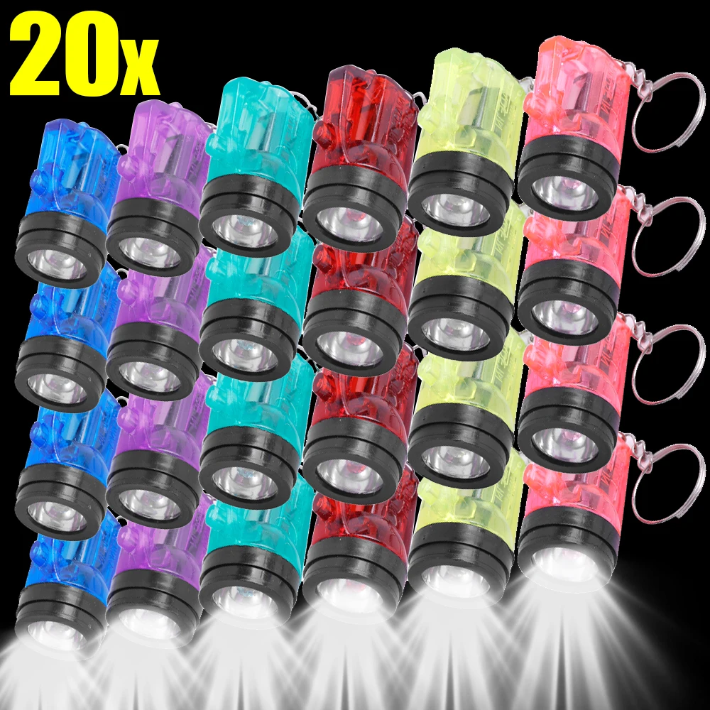 Kit De 36 Linternas LED Pequeñas, Llavero De Colores, Linterna De