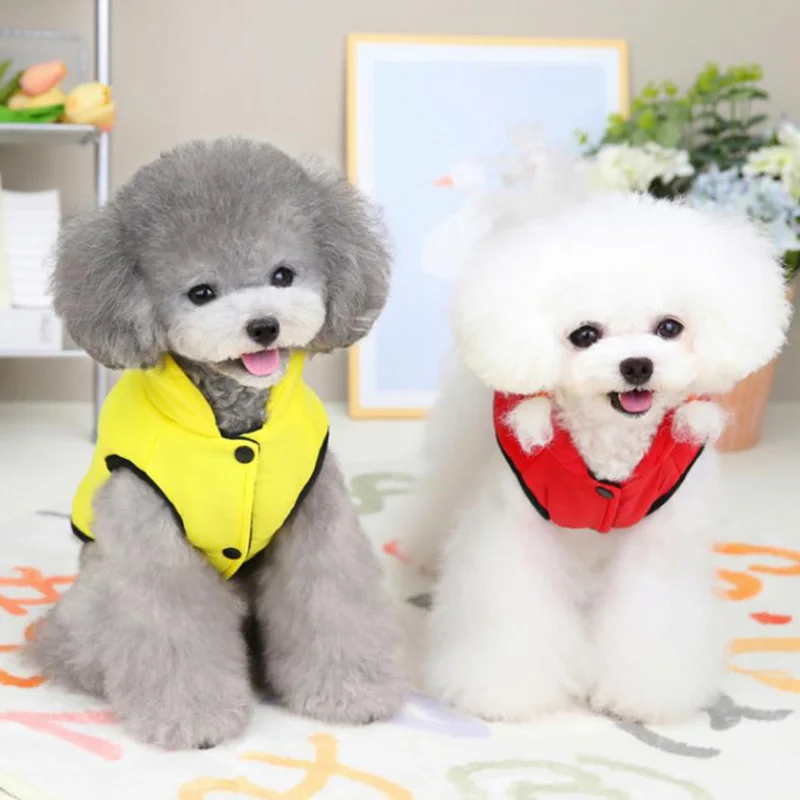 Winter Dog Vest for Small Dogs Waterproof Dog Clothes Warm Pet Jacket With Traction D-Ring Puppy Costume Chihuahua Yorkie Coats dog clothes,dog vest