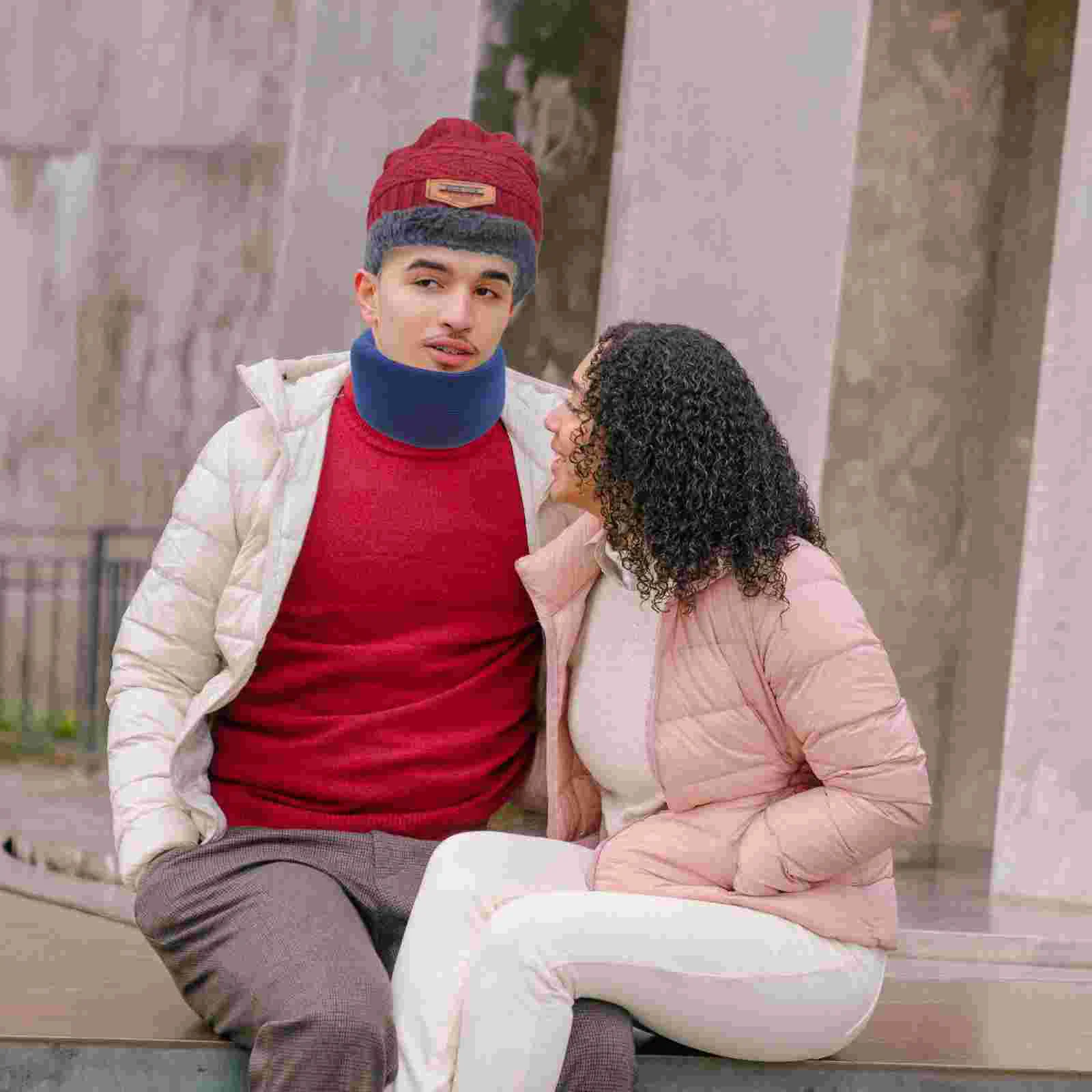 

Губчатый шейный воротник, мягкая защита шеи, снимает боль в шее, универсальная поддержка для защиты шеи