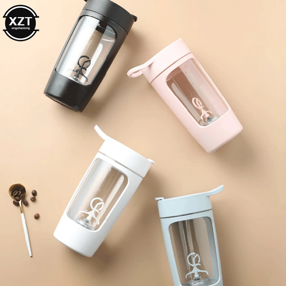 

USB 650Ml Electric Protein Shaker Bottle Whey Protein Powder Mixing Bottle Sports Fitness Gym Outdoor Travel Bottle Rechargeable