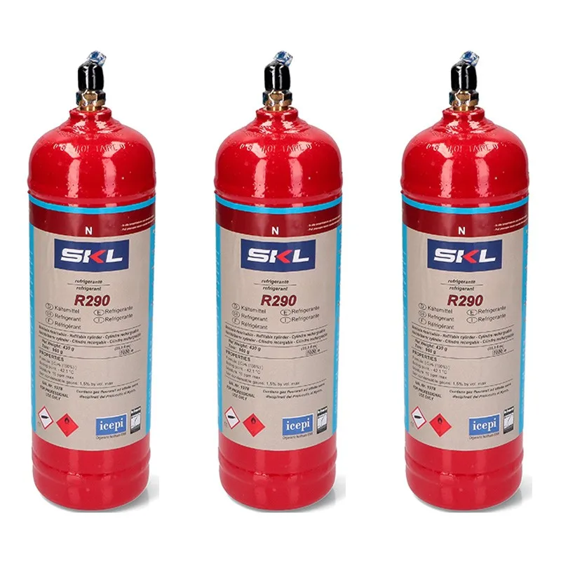 3 Bottles Refrigerant Gas R290 370gr Propane Aliexpress