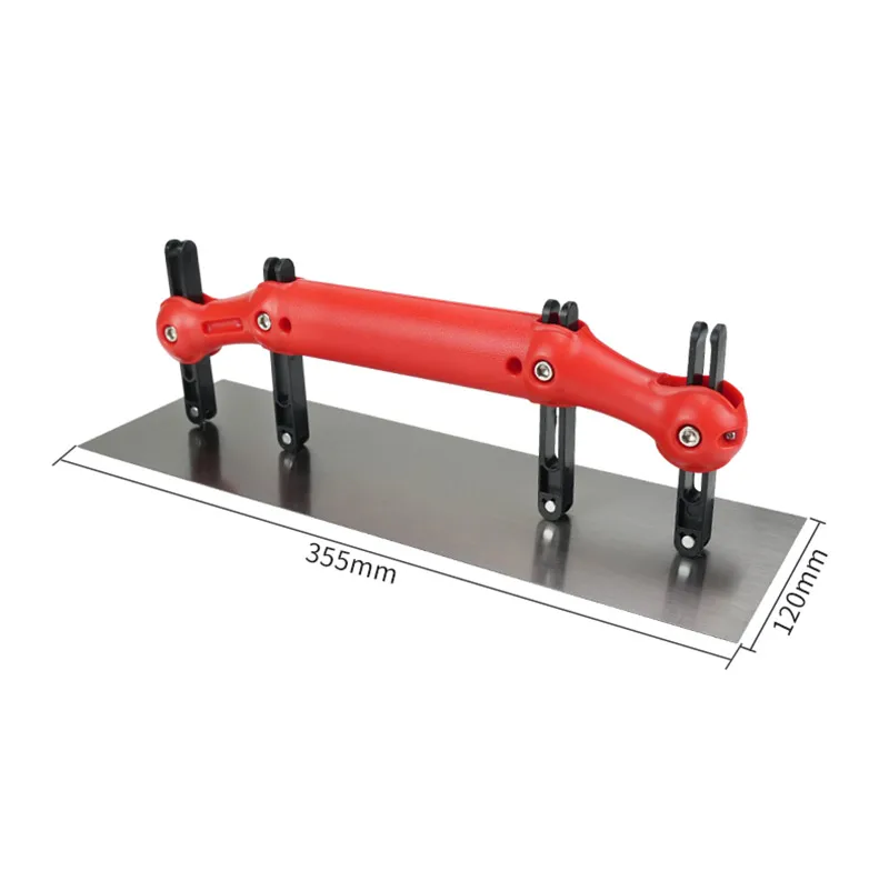 1Pc Adjustable High-Carbon Steel Curved Trowel for Drywall Skimming, Wall Smoothing, and Putty & Mortar Applications 2