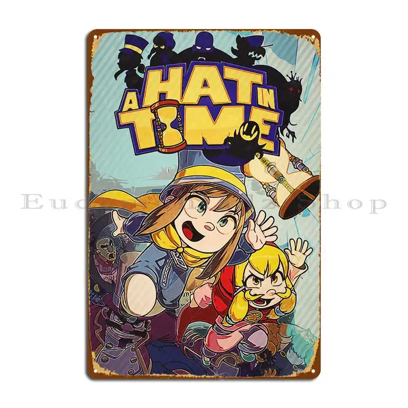 

A Hat In Time Metal Sign Decoration Living Room Wall Decor Party Custom Tin Sign Poster