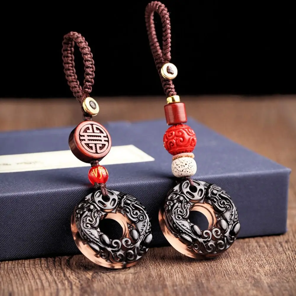 

Pixiu Pendant Key Chain Chinese Lucky Pendant Car Key Ring Jade Key Holder Vintage Style Yoga Car Accessories Key Holder