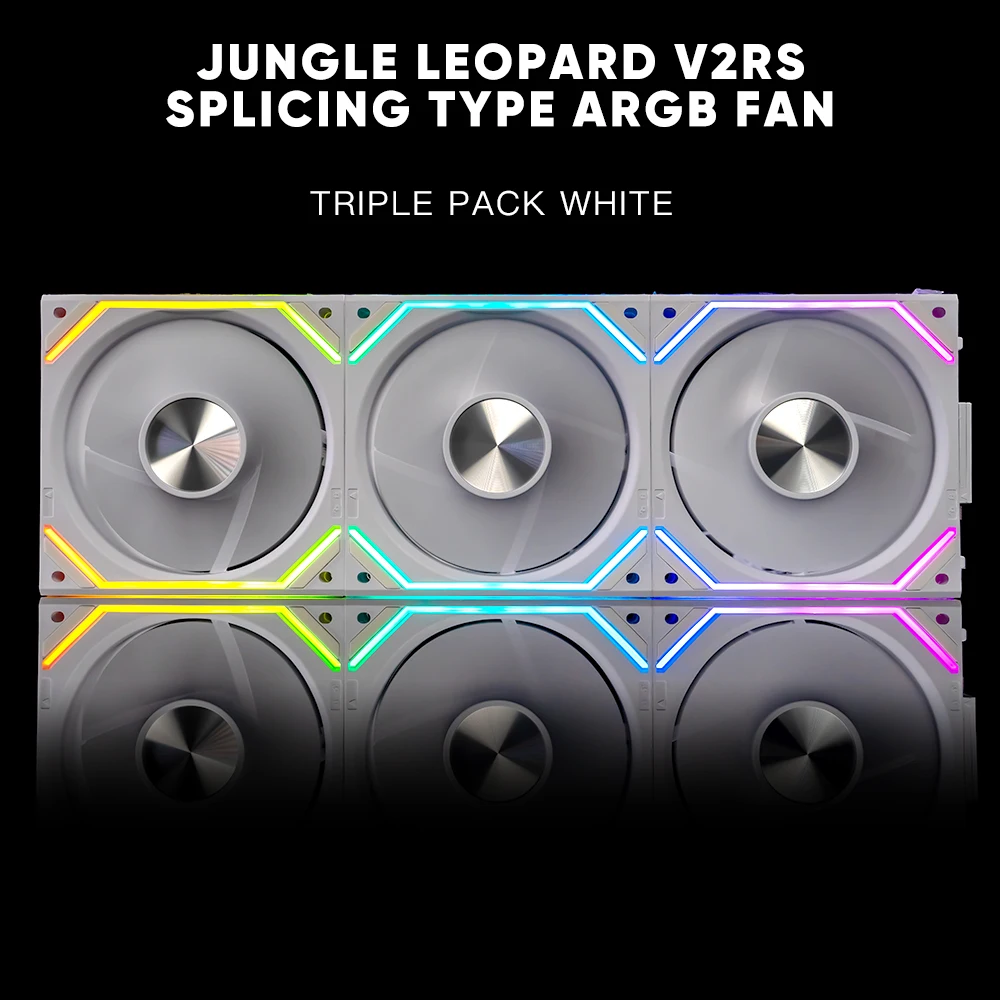 120mm ARGB 케이스 팬, 듀얼 사이드 인피니티 미러 케이블리스 360mm 컴퓨터 수랭 쿨러용 | 정글 레오파드 인터스텔라  V2RS - AliExpress