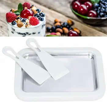 Cordless Multi-Functional Stir-Fry Ice Maker Household Easy-to-Use Anti-Griddle Plate for DIY Homemade Yogurt Ice Cream & Slus