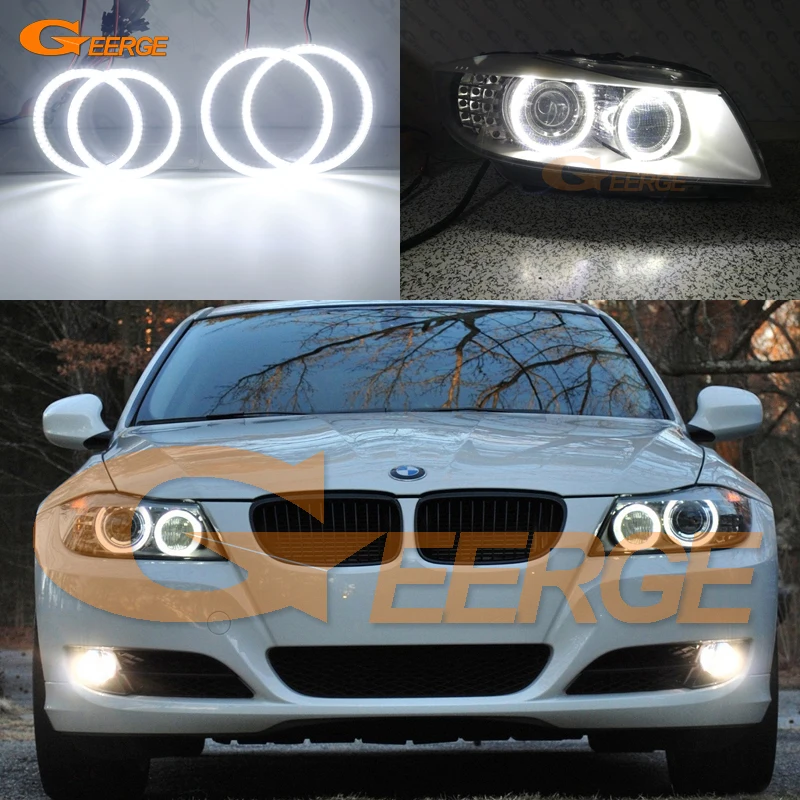 Delegeret vinkel Sæt tabellen op For Bmw E90 E91 Lci 2009 2010 2011 2012 Ultra Bright Smd Led Angel Eyes Halo  Rings Kit Day Light Car Styling Accessories - Car Headlight Assembly -  AliExpress