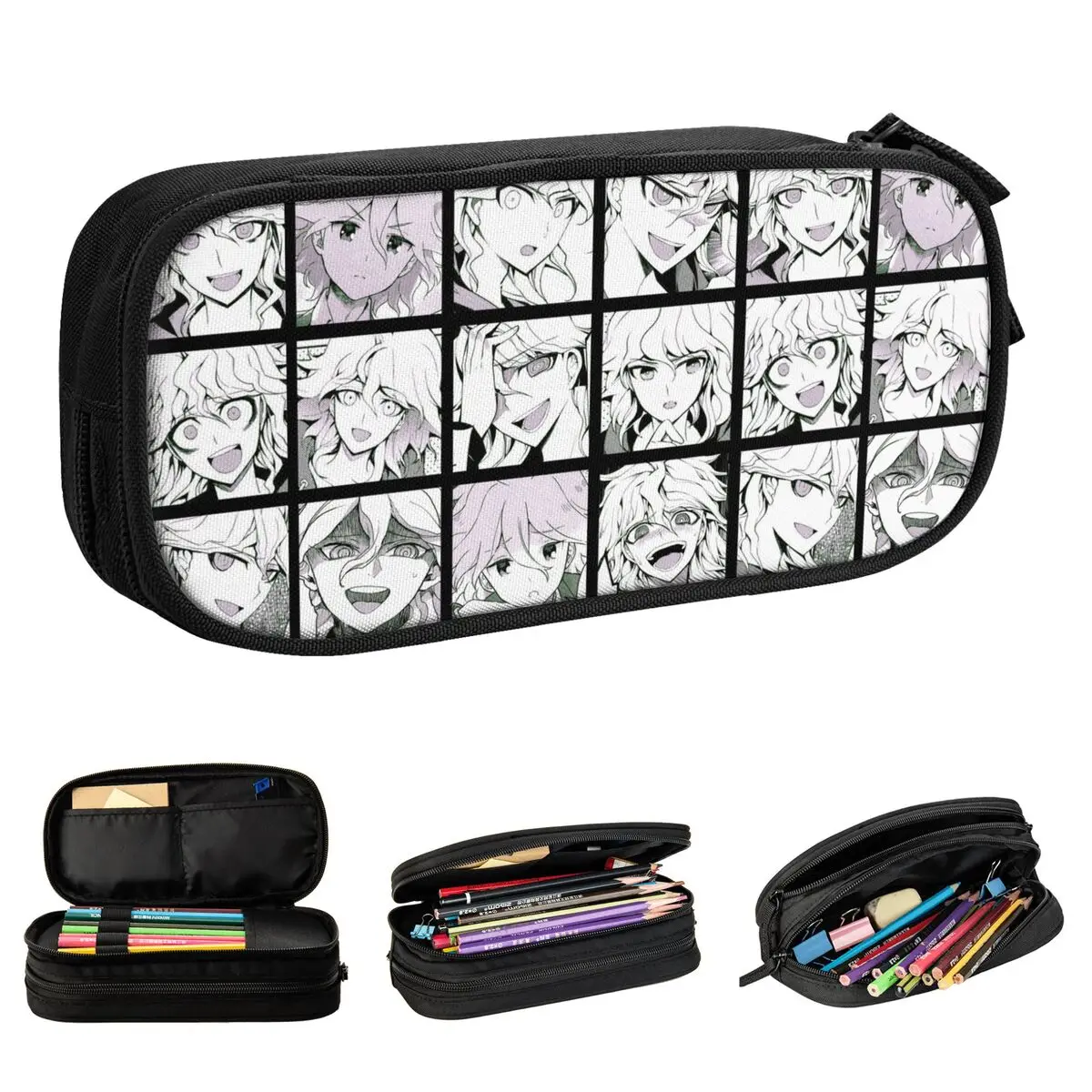 

Nagito Manga Pencil Cases Danganronpa Anime Pencil Box Pen Box for Girl Boy Big Capacity Bag School Supplies Gifts Stationery
