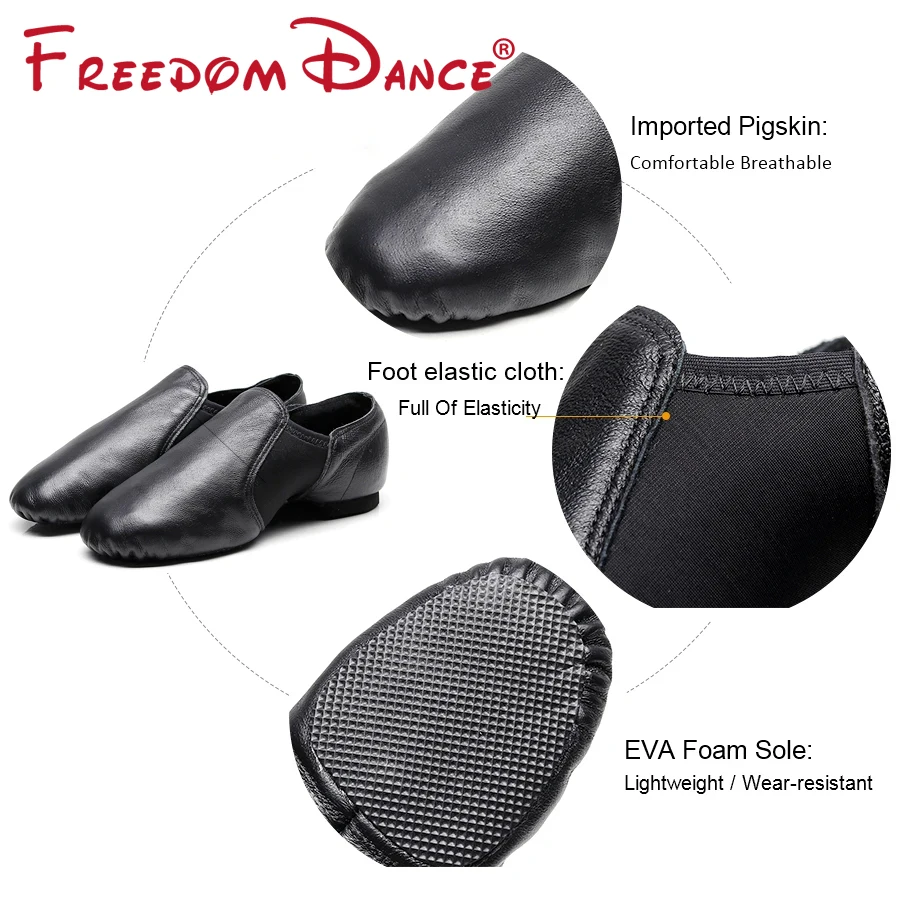 Stretch Women Men Ballet Shoes Genuine Leather Jazz Yoga Dance Shoes Slip-on Teachers Dance Sneakers Hiphop Excercise dance shoes