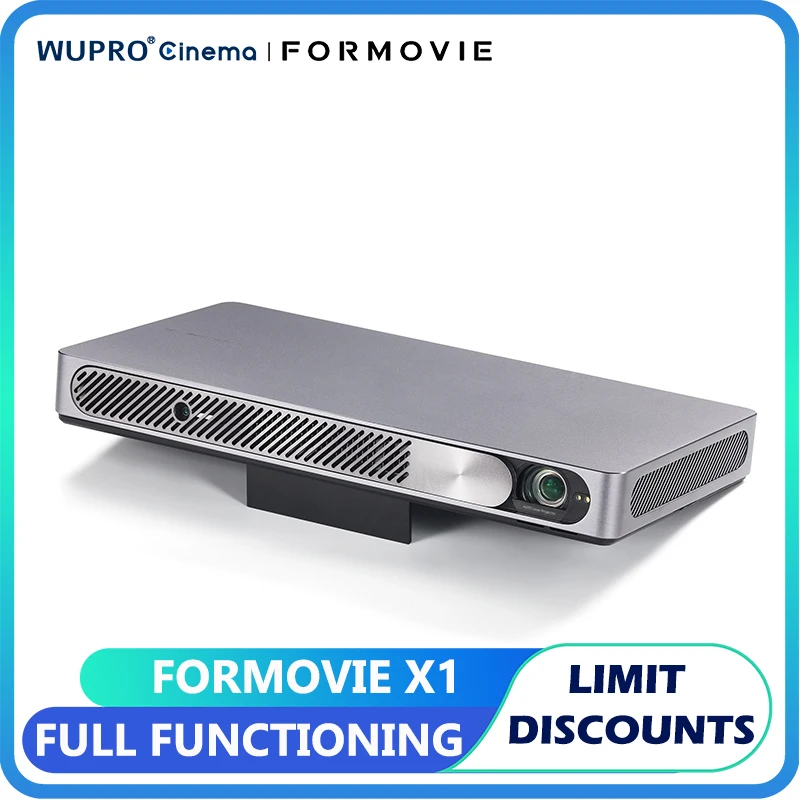 Projektor laserowy Formovie X1 1080P Full HD1400 ANSI Lumen Mini przenośny do domowego kineja Smart Blutooth Business Beamer