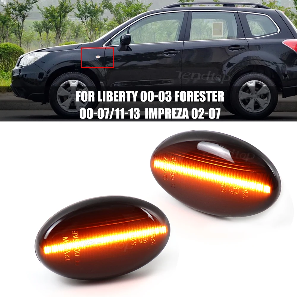 

Последовательный фонарь, динамический поворотный сигнал, боковой маркер, фонарь для Subaru Forester 00-03 Liberty 00-07 Impreza WRX Sti 2002-2007
