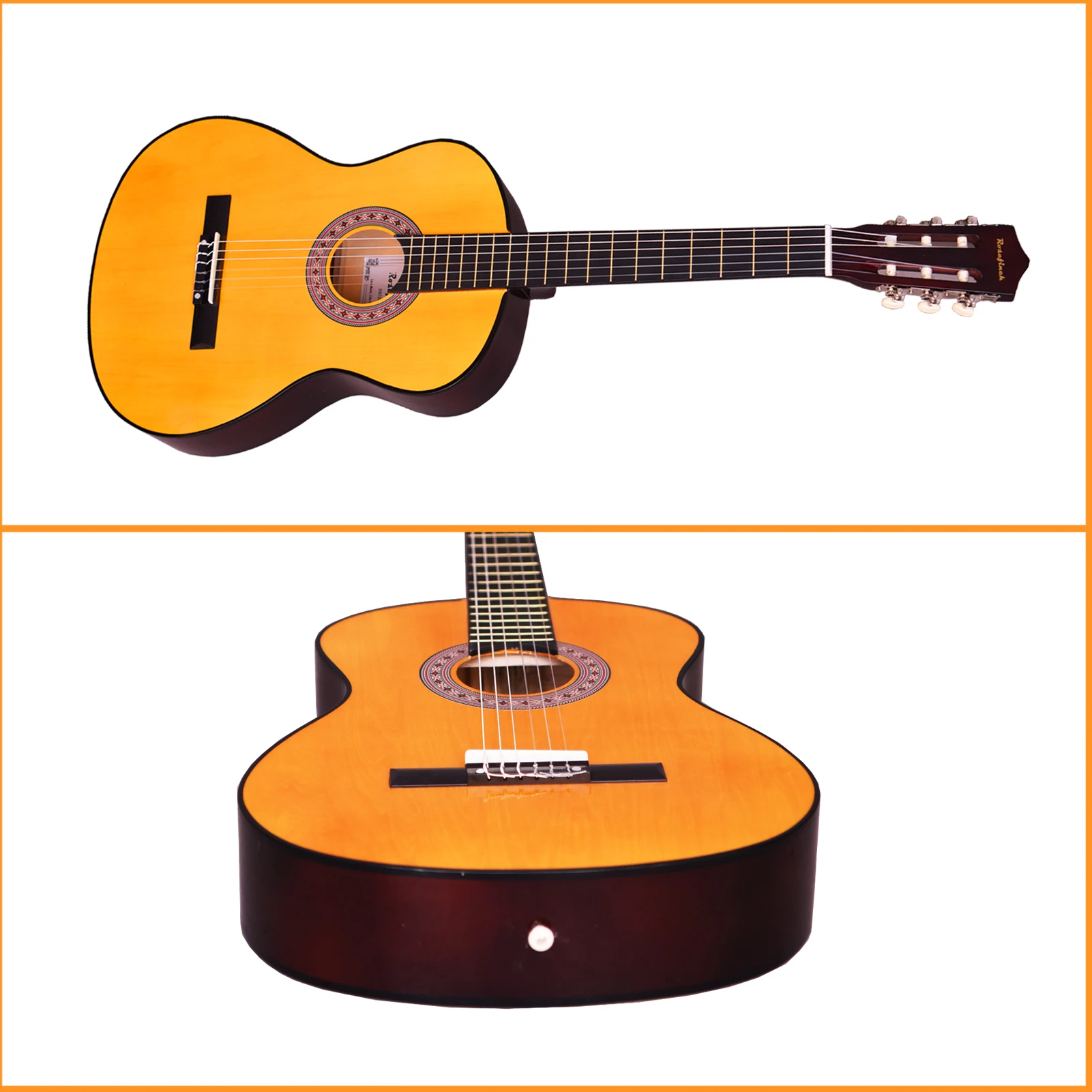 Rosefinch 30/39 Inch Classical Guitar Child Guitarra Fast Delivery Free  Accessories With Capo Strings Picks Tuner Nylon String - Guitar - AliExpress
