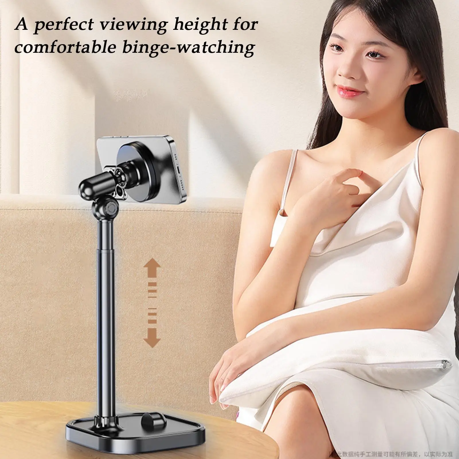 Desk Cell Phone Holder Magnetic Adjustable Non-Slip Home Supplies Adjustable Phone Stand For Video Calls Recording Calling Home