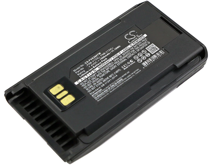 1500Mah Yaesu Fnb-V134Li Fnb-V138Li Aaj67X001 Fnb-V133Li Batteria Per Evx-539 Evx-531 Vx-261 Vx-260 Evx-530 Evx-534