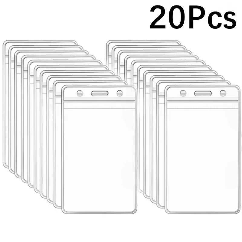 Waterproof Transparent Plastic Card Holder Protector Case