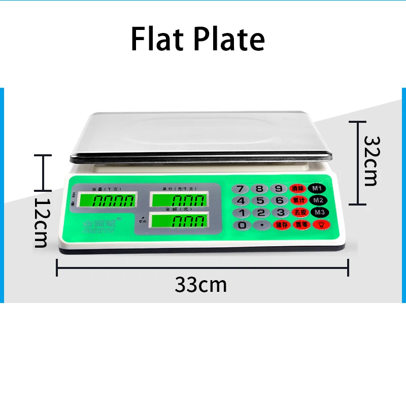 LED Waterproof Price Computing Scale Digital Commercial Food Meat Produce Weight  Scale for Farmers Market Seafood Rechargeable - AliExpress