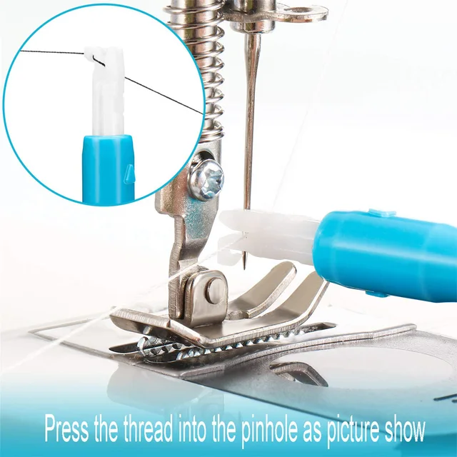 Sewing Machine Needle Inserter Threader Stitch Insertion Tool Automatic Threader Quick Sewing Threader Needle Changer Hold 3