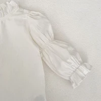 New autumn baby clothing, 0-5 year old female baby, fashionable and versatile lantern sleeve base coat 5