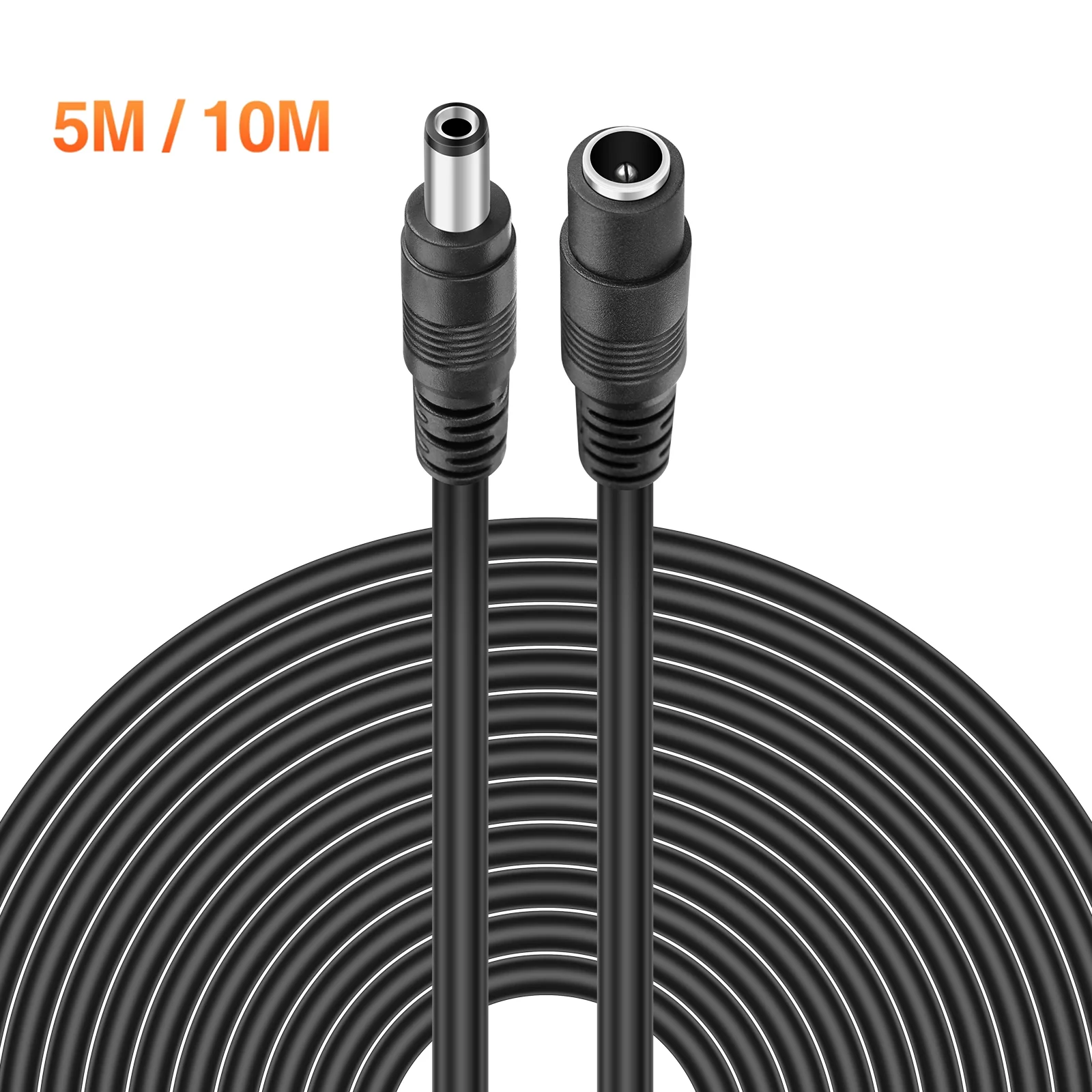 Techage Dc12v Power Extension Cable 2.1*5.5mm Connector Male To Female