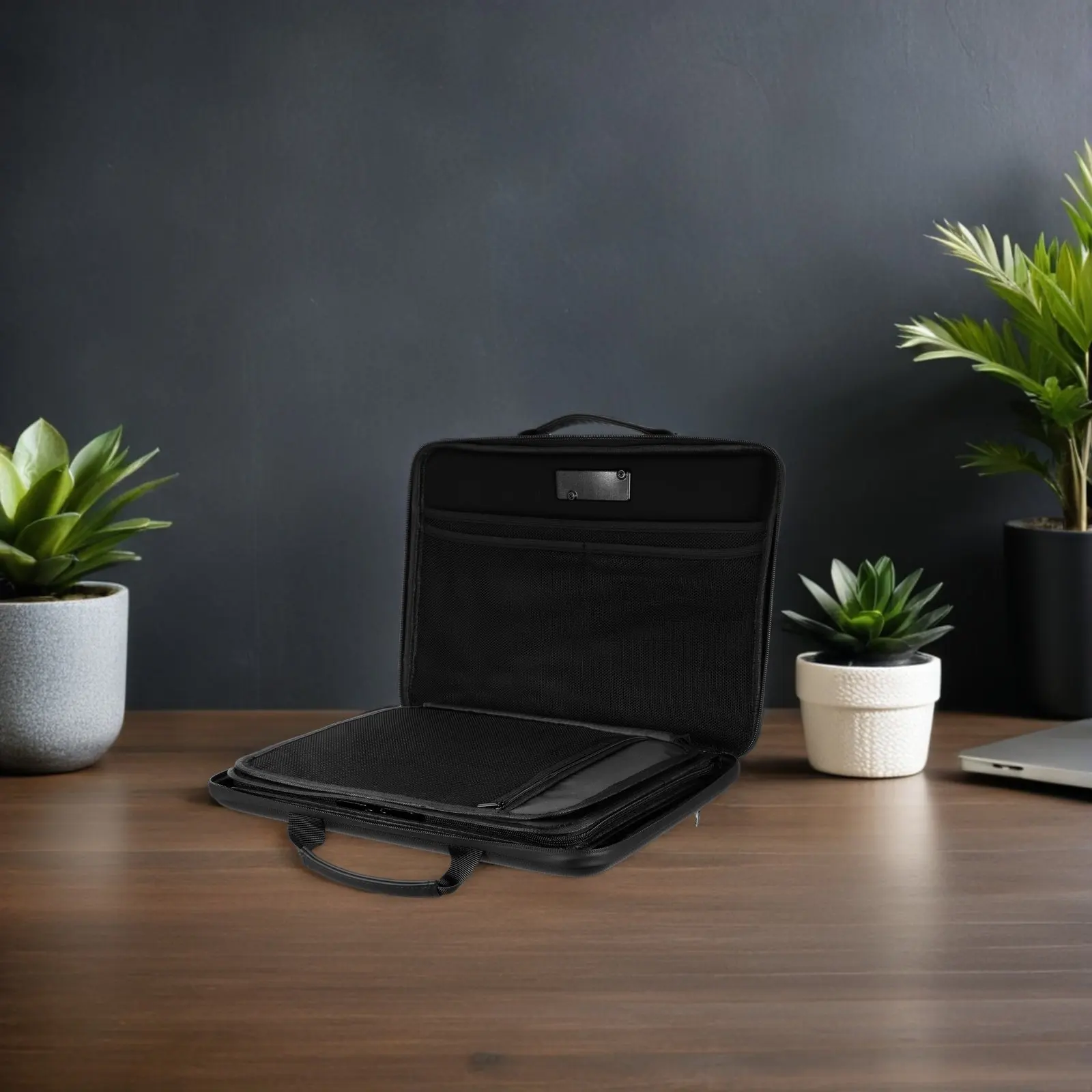 Fireproof Box Portable Folder 13 Pockets Lockable Organizer Case Travel Office Storage Bag Document Pocket_voghion.com