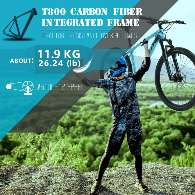 Bicicleta de Montaña para hombre, bici con cuadro de carbono, 29 pulgadas,  20S, SHIMANO - AliExpress