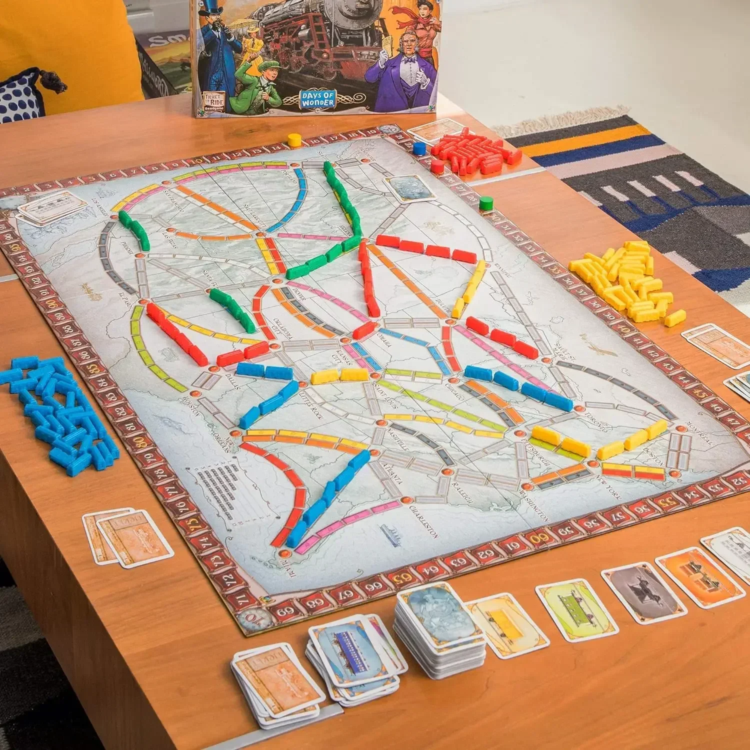 Ticket to Ride Board Game Family Multiplayer Friends Party Play Cards Game Plot Collection Toys Gifts 3