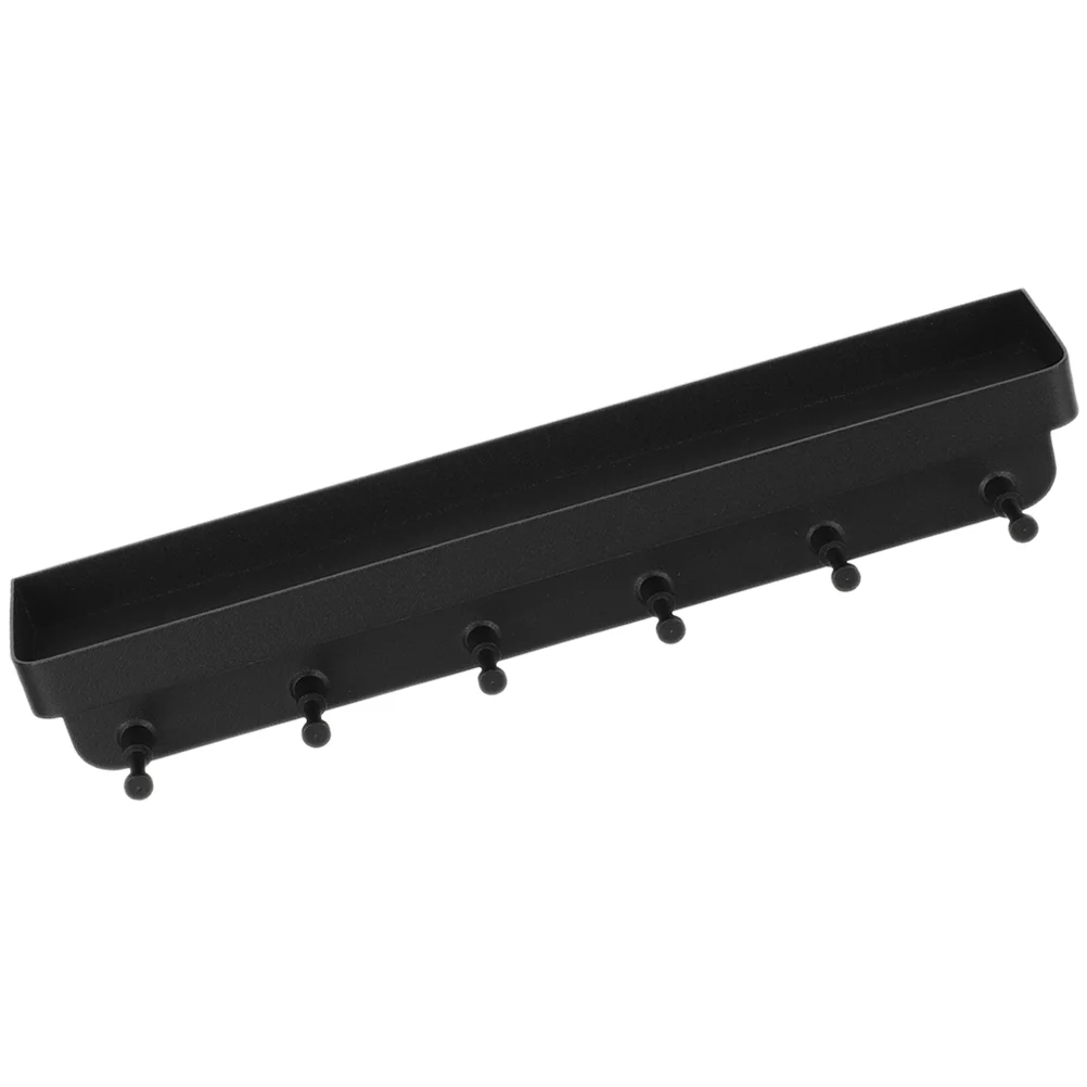 

Keychain Wall Mounted Holder Rack Keys Decorative Hanger Wall-mounted Black for Office