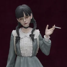 

Resin Figure Unpainted Model Kit Anime Garage Kit Action Figure Resin Model Loves Bear's Cool Sister Without Painted Human GK