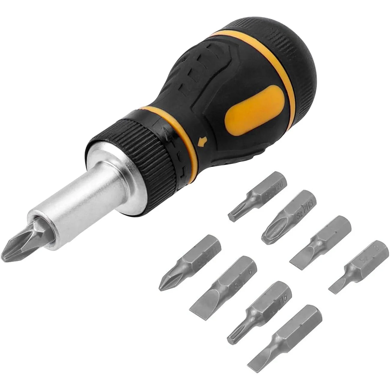 Compact 9-In-1 Versatile Ratchet Screwdriver