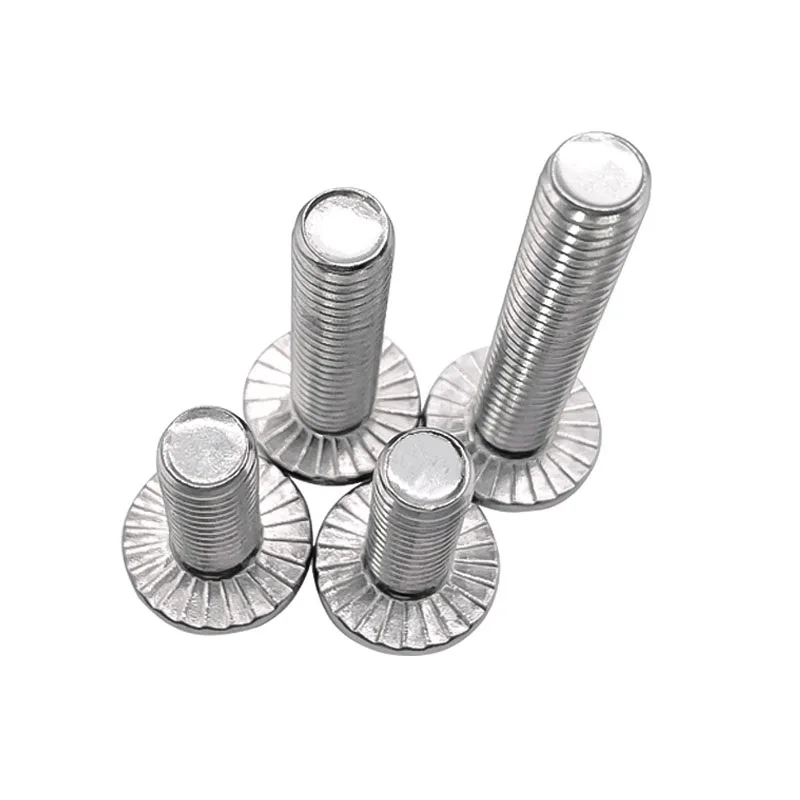 5-20Pcs 1/4-20 5/16-18 3/8-16 UNC 육각 플랜지 볼트 톱니 모양의 와셔 캡 나사가 있는 육각형 헤드 304 A2 스테인레스 스틸