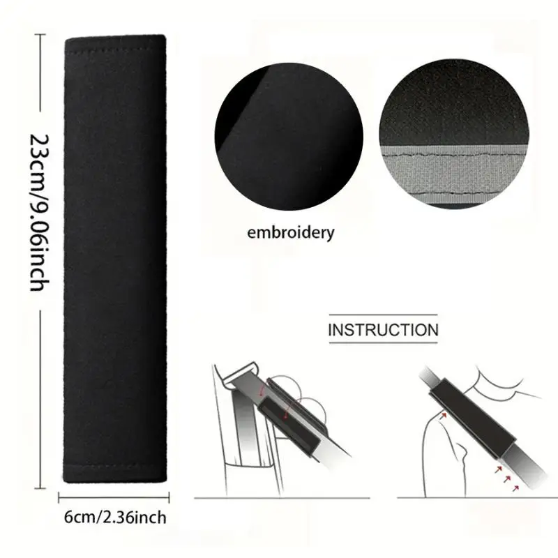 Cuscinetti per cinture di sicurezza per auto, 1/2 pezzi, coperture morbide per il supporto delle spalle durante i viaggi su strada - Image 6